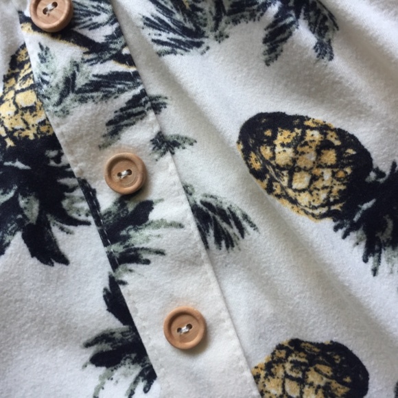 Ardene Super Soft Strapless Pineapple Tropical Dress Size Medium - Picture 4 of 4